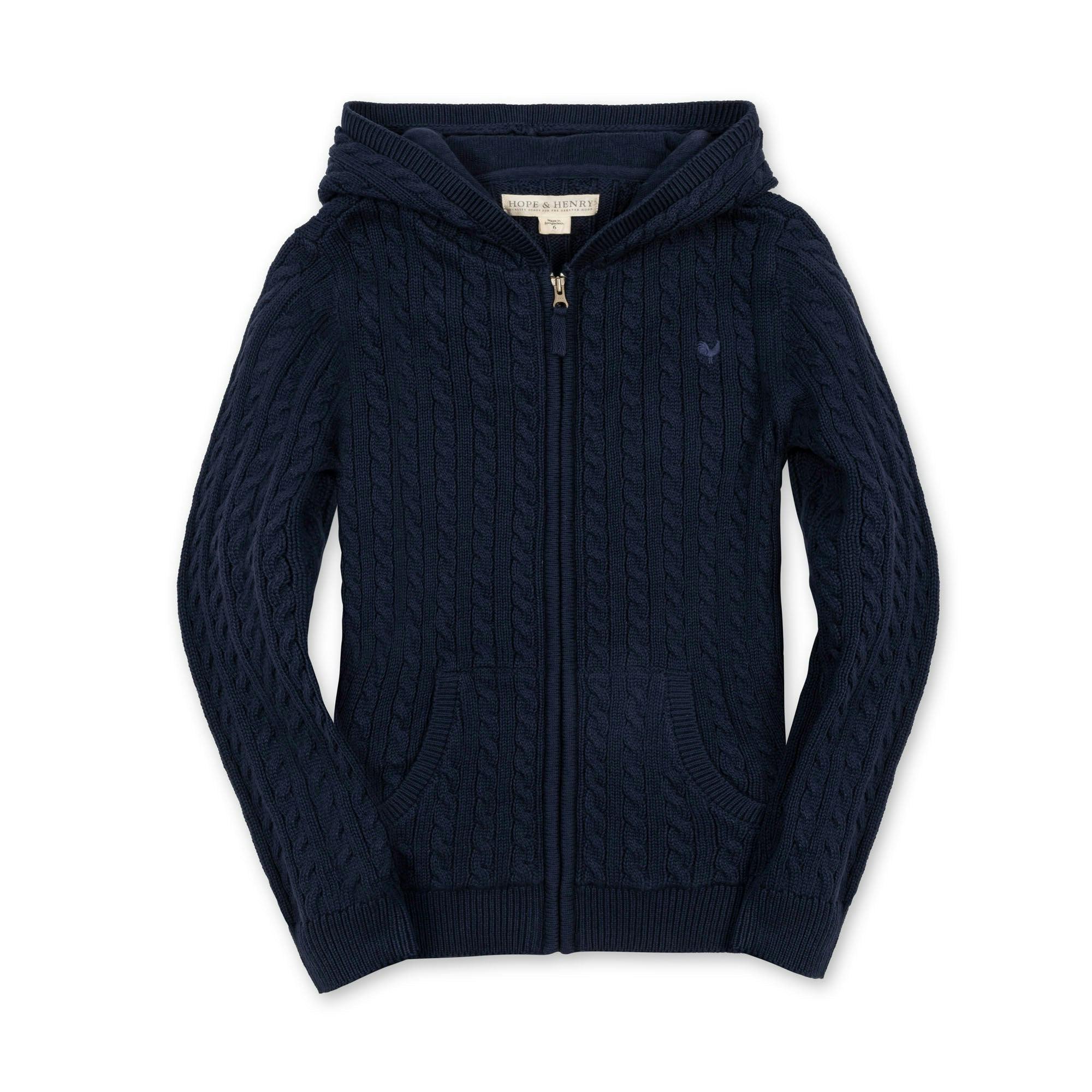 Organic Full Zip Hooded Sweater