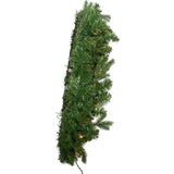30-Inch Pre-Lit Clear Jackson Pine Wreath