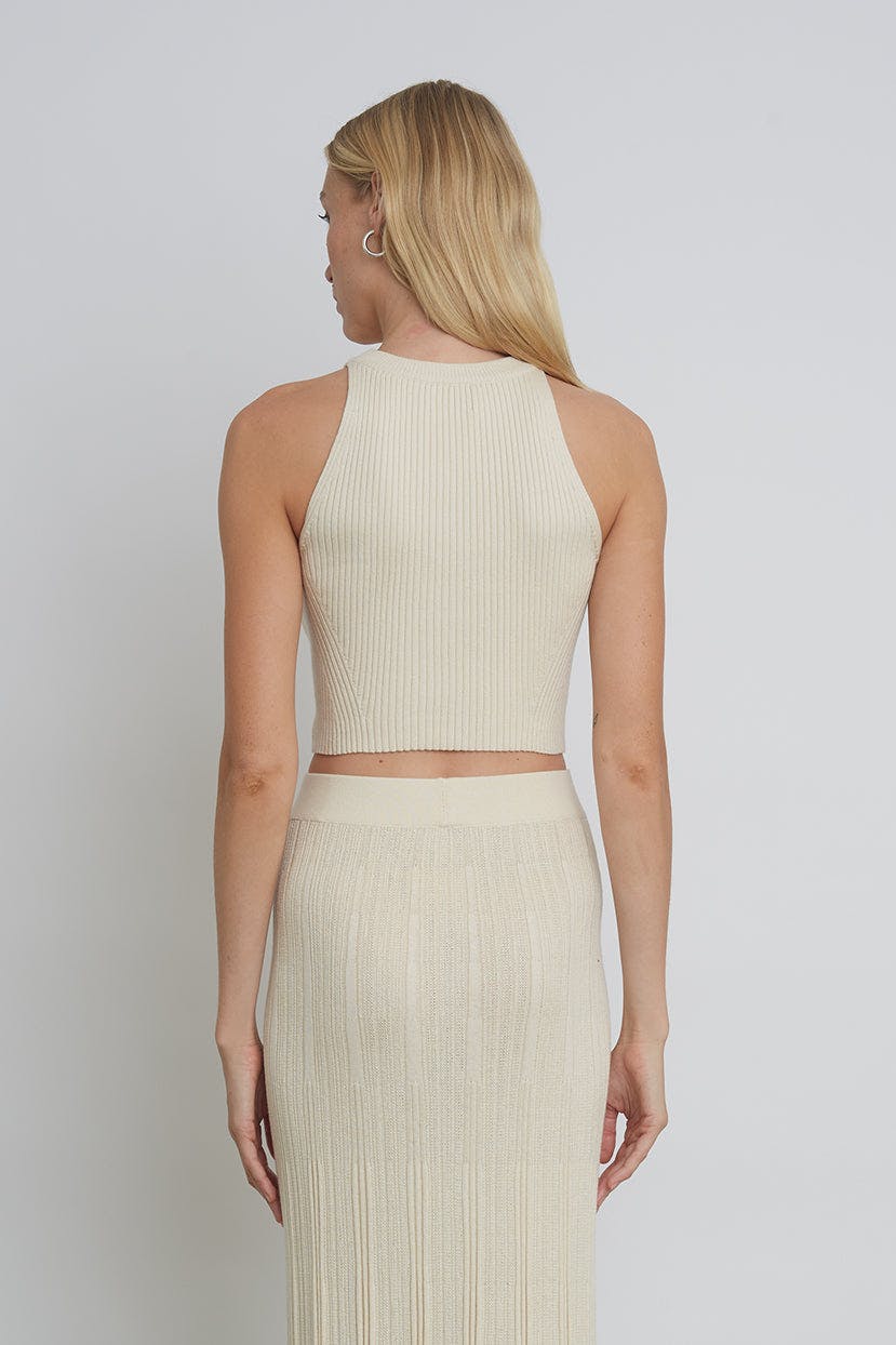 TIA CROP TANK | IVORY