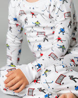 The Organic Long Sleeve Pajama Set [Hockey]