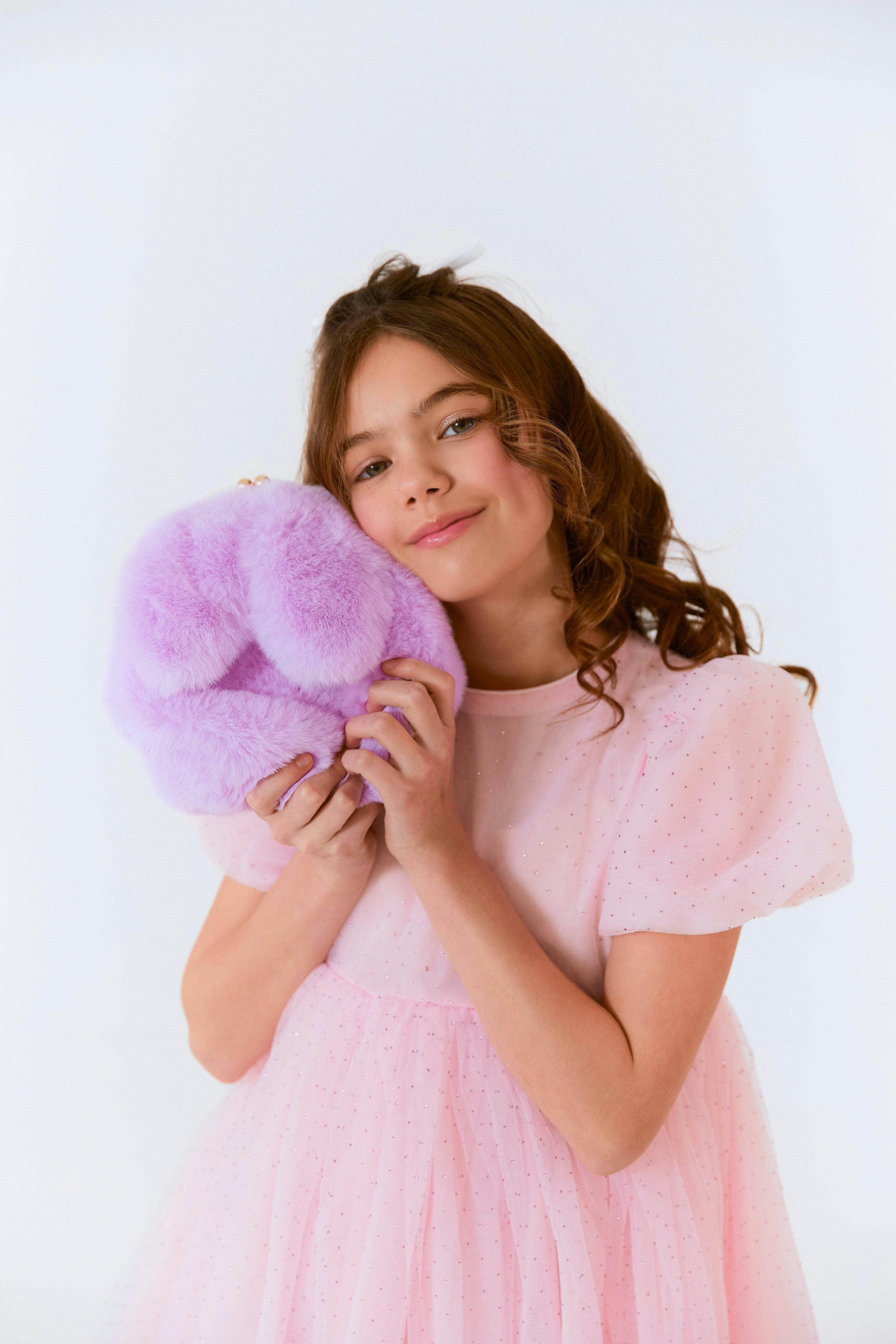 Magic Crystal Short Puff Sleeve Dress