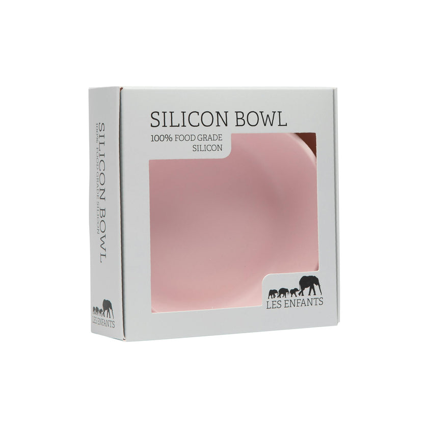 Silicone Baby Plate Bowl - Rose