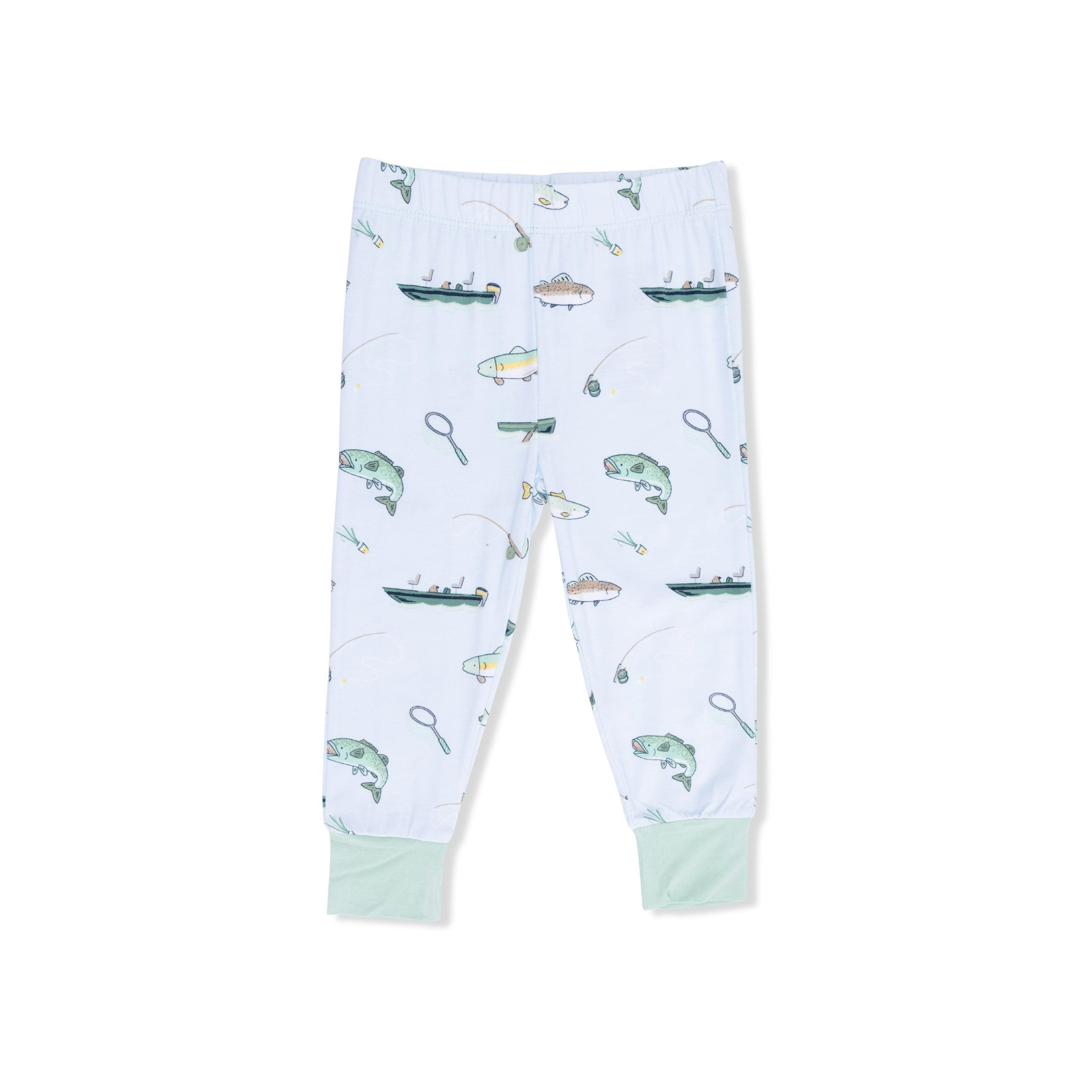 Fishing - Short Sleeve Loungewear Set