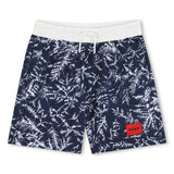 Navy All-Over Print Boys´ Swim Shorts
