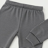 Marble Stripe Rib Hoodie and Jogger Set