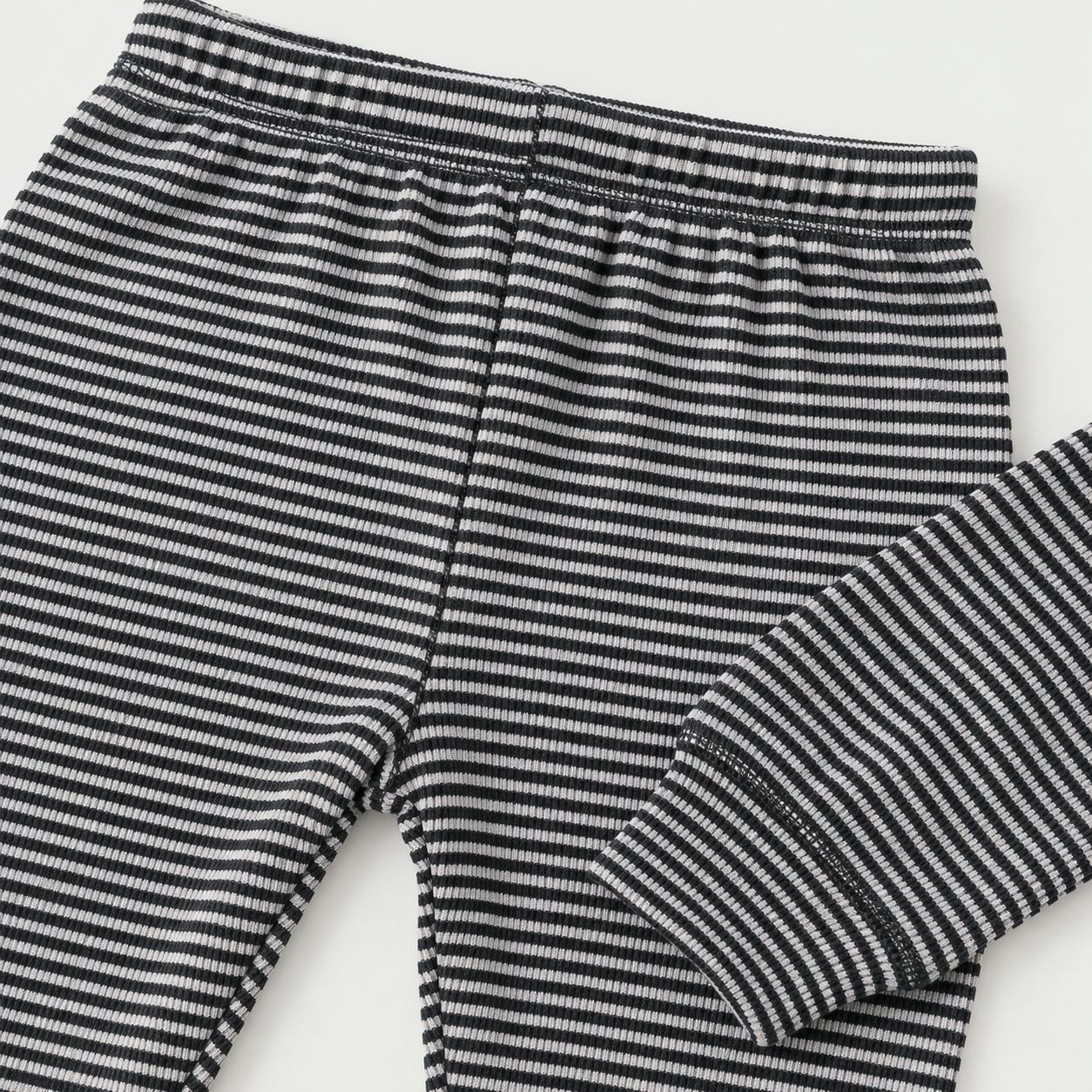 Marble Stripe Rib Hoodie and Jogger Set