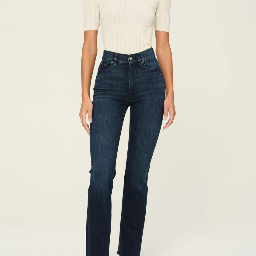 Halle Straight High Rise Instasculpt 29" Jeans | Mediterranean