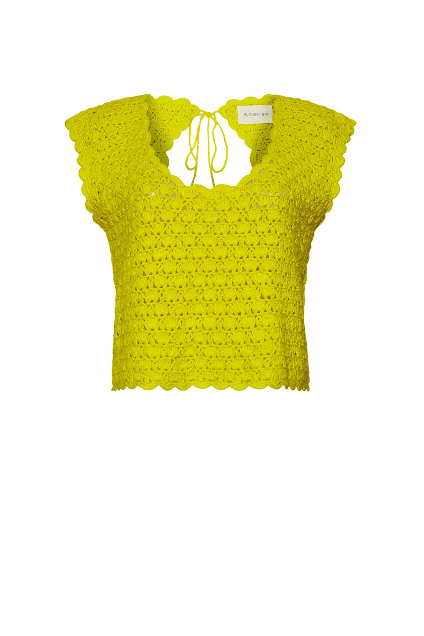 ZARIA CROCHET TOP | LIMONE | One Left!