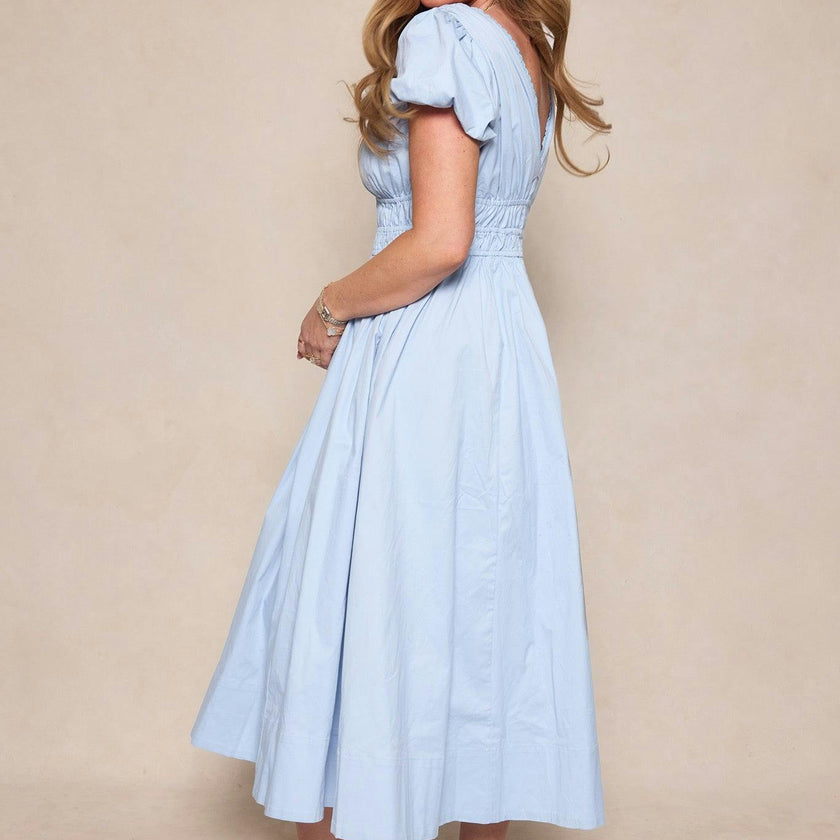 Zella Dress in Sky Blue