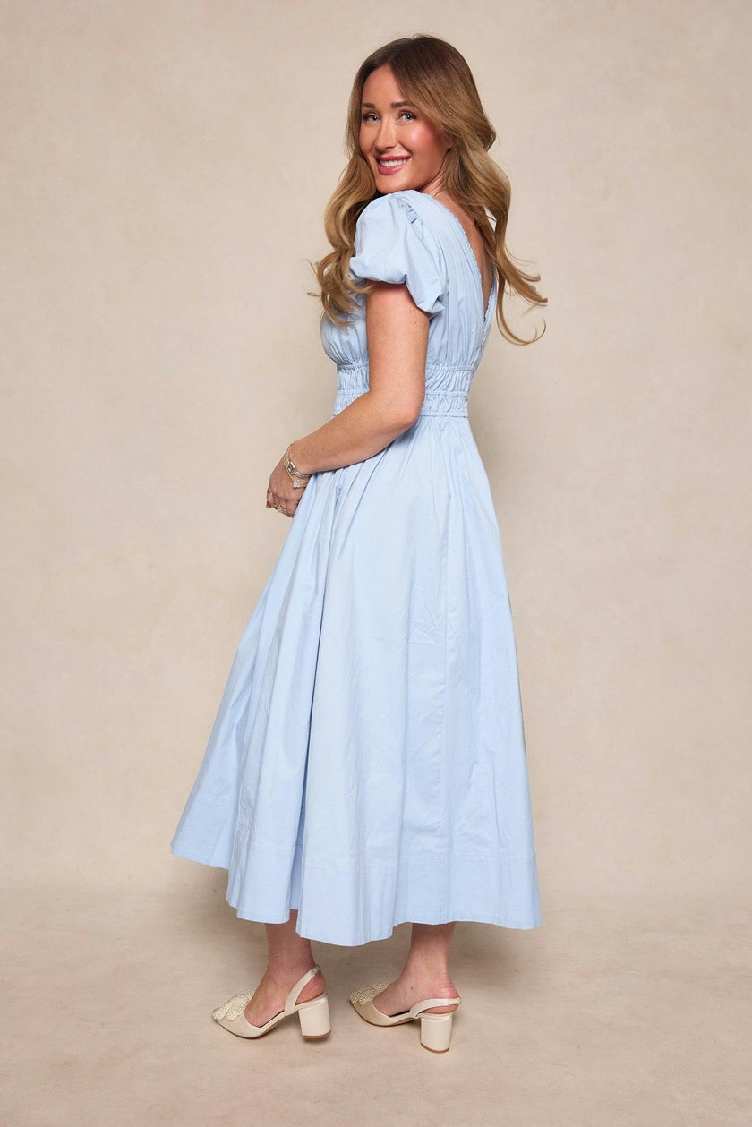 Zella Dress in Sky Blue