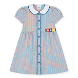 Plaid Dress with Flowers