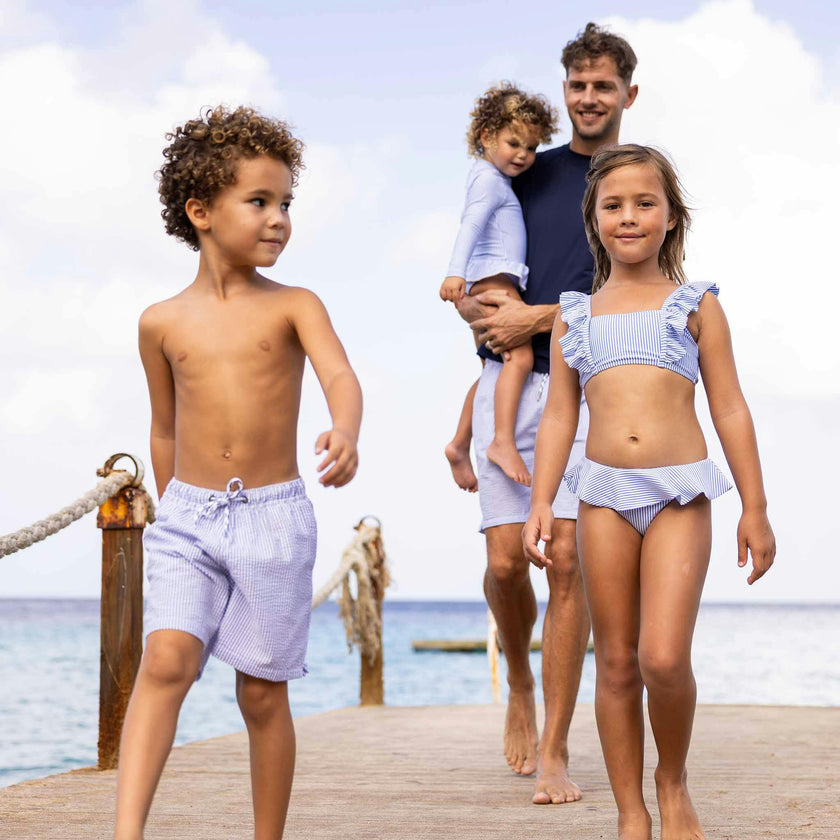 Men's Sustainable Comfort Lined Drawstring Swim Short