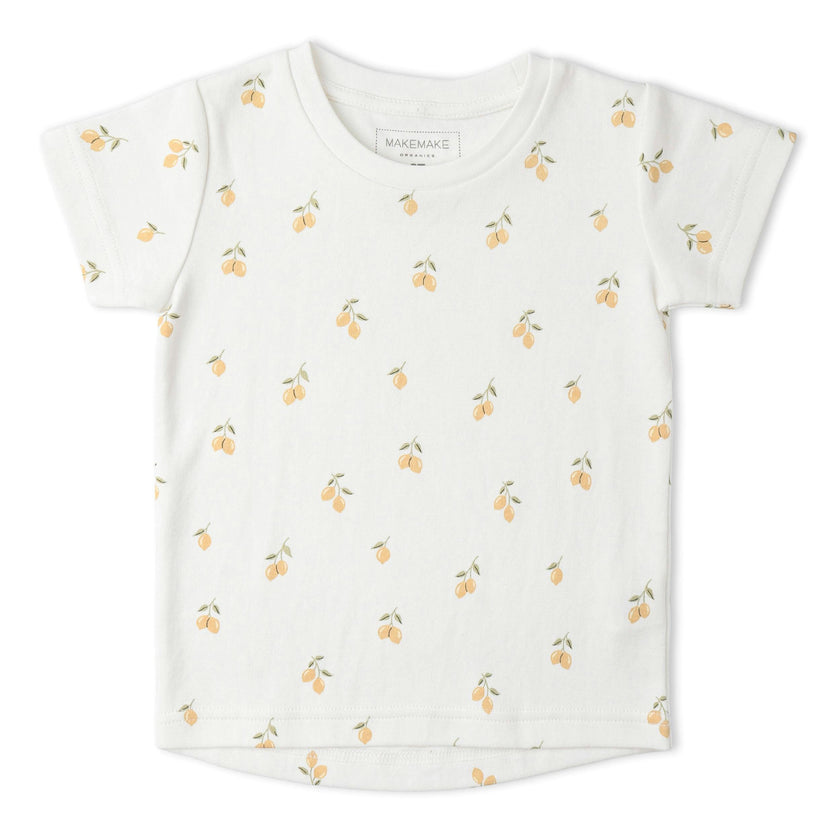 Organic Tee & Shorts Set - Lemons