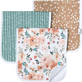 Premium Cotton Fleece Burp Cloth Set