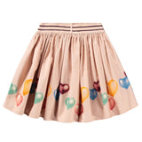 Pink Brenda Colorful Hearts Skirt
