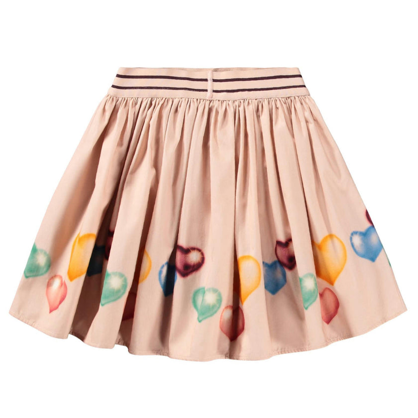 Pink Brenda Colorful Hearts Skirt