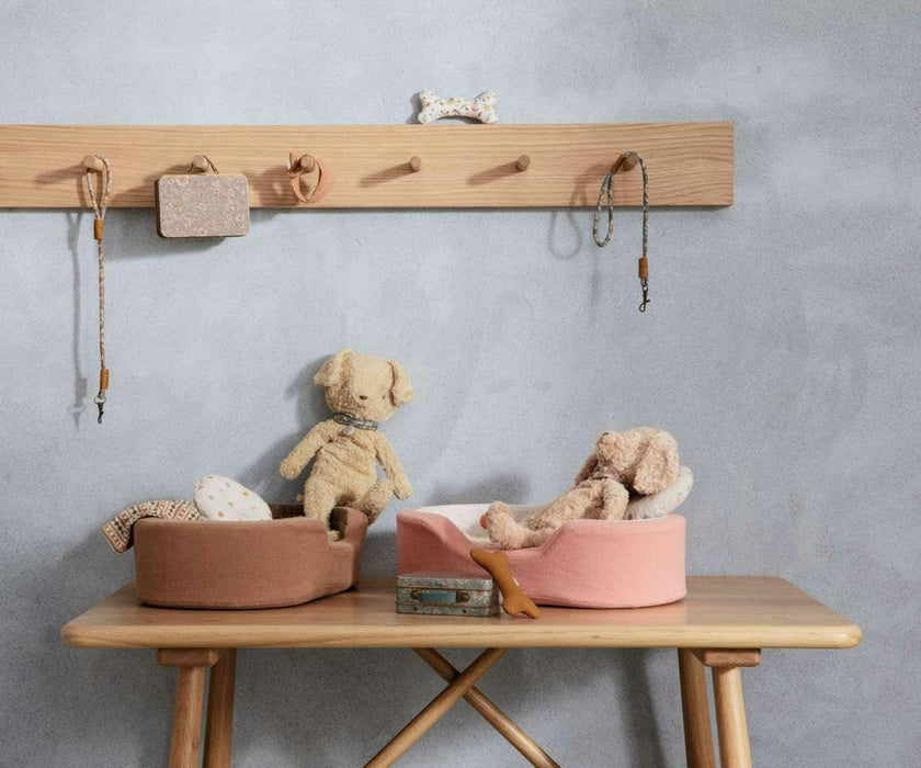 Poodle dog, Vintage plush - Dusty powder