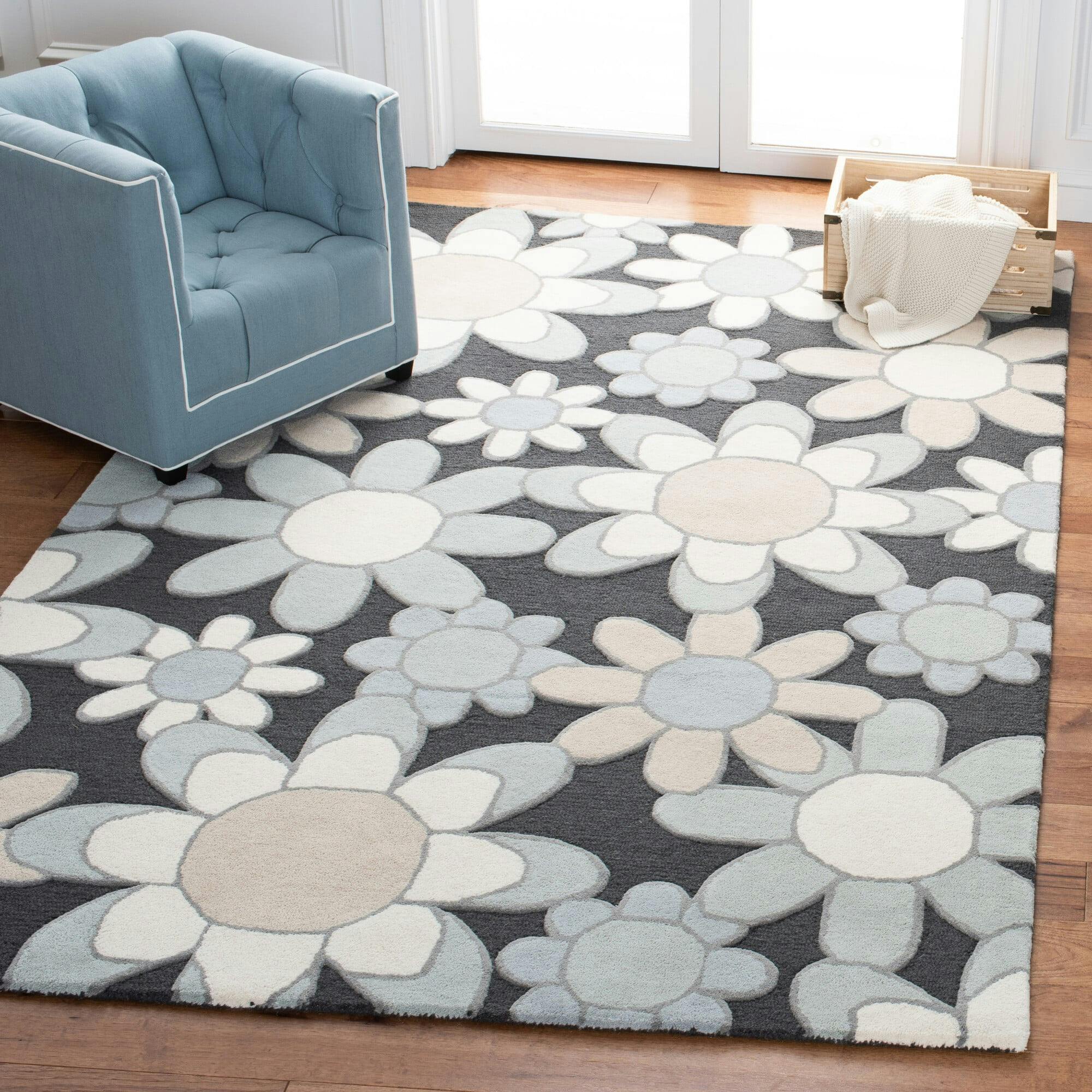 Kids Adriana Rug, Grey