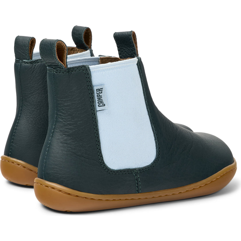 Kids Peu Leather Boots, Green
