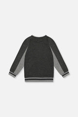Flat Back Rib Sweatshirt Grey