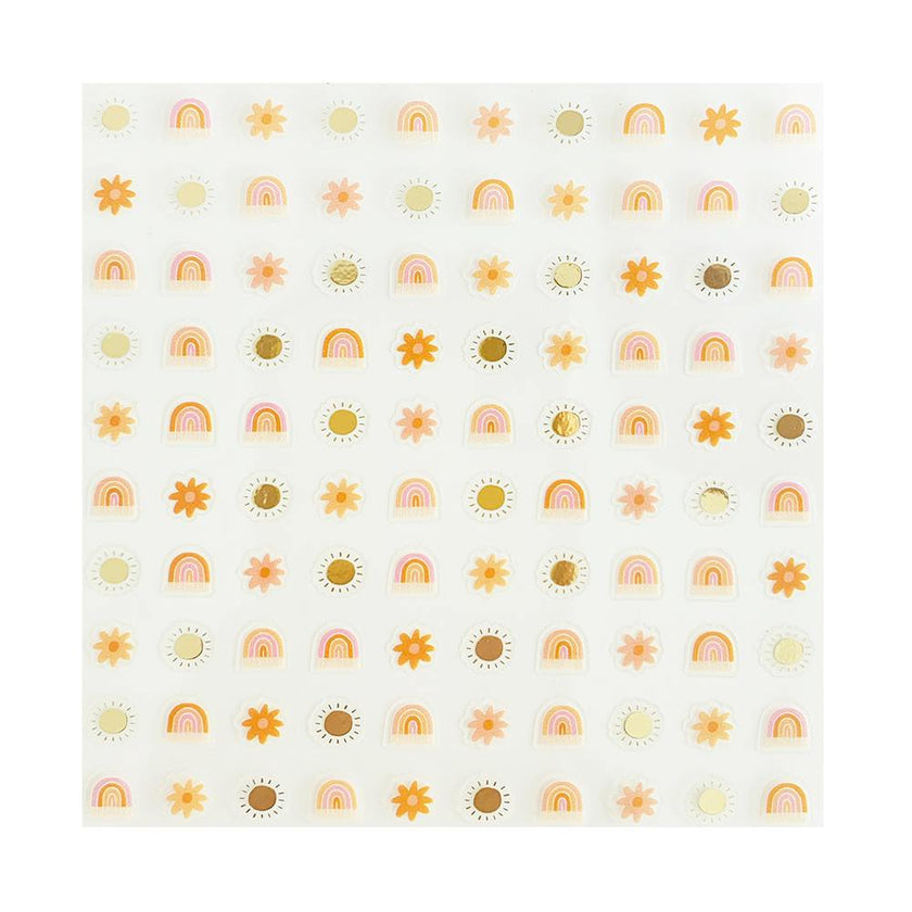 Boho Rainbow Nail Stickers