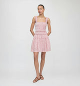 The Azalea Mini Nap Dress - Red Ticking Stripe