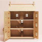 Grand Natural Wood Dolls House