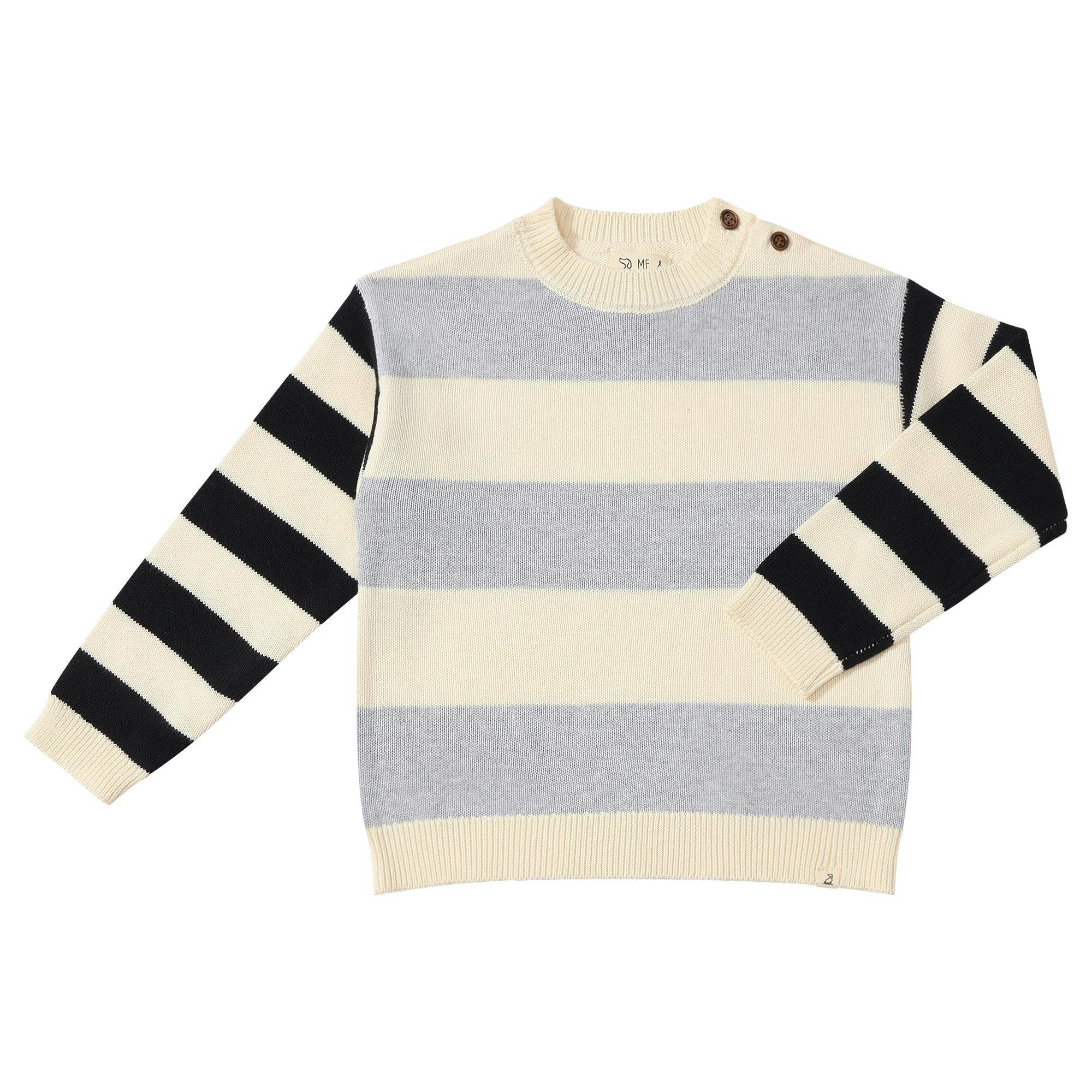 RICARDO Colour Block Grey/Black arms Sweater