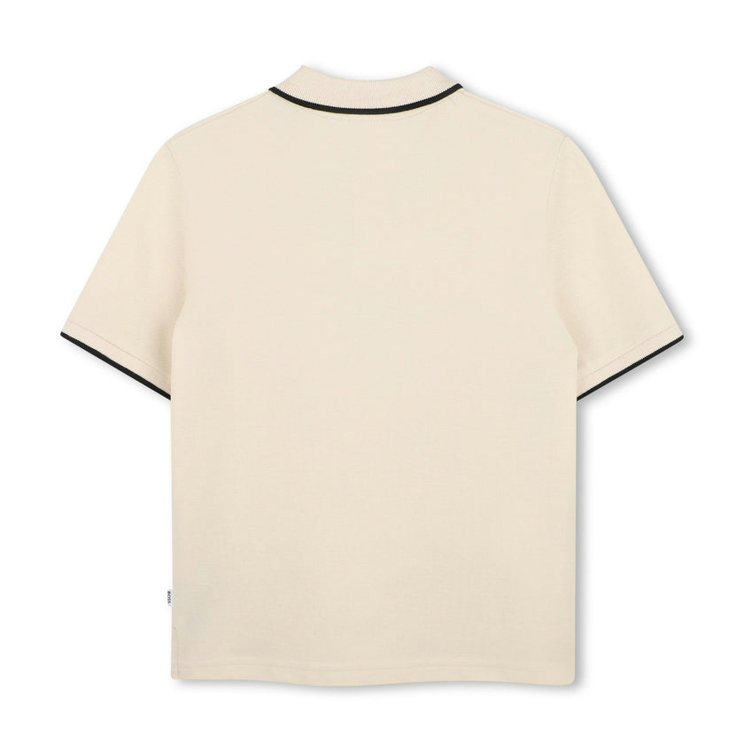 Sand Tipped Piqué Polo Shirt