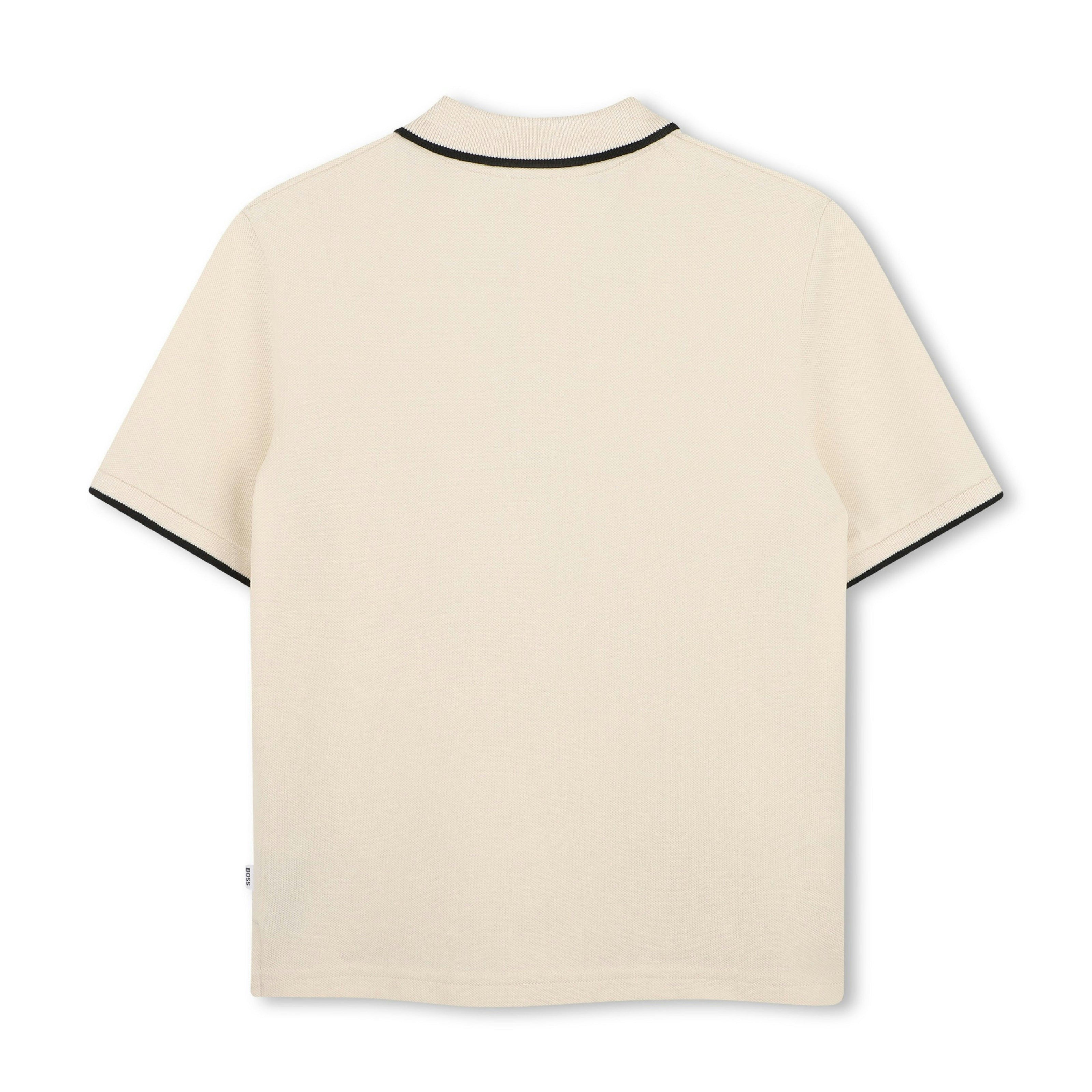 Sand Tipped Piqué Polo Shirt