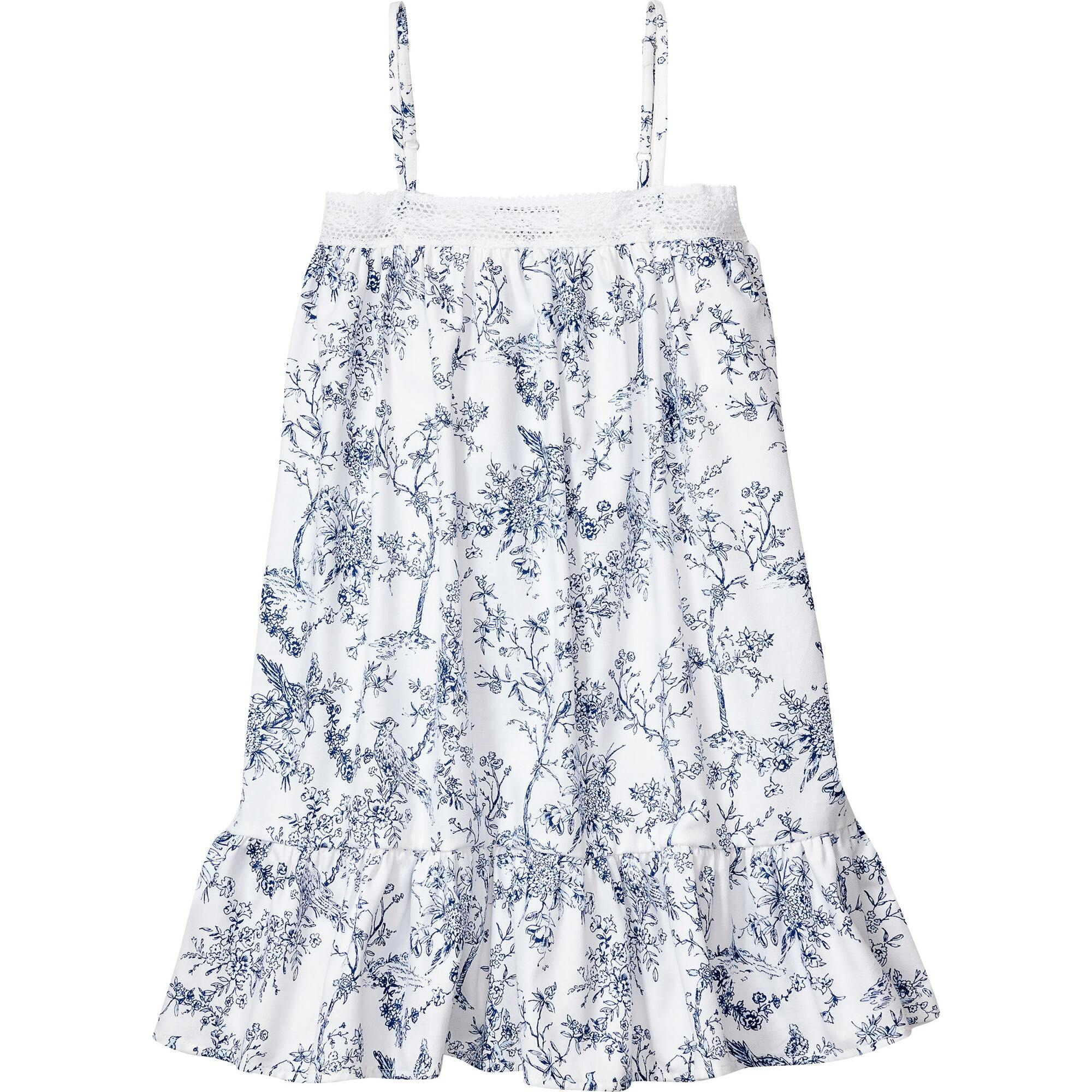 Girl's Twill Lily Nightgown in Timeless Toile