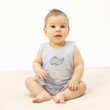 Bubbly Sailor Whales Blue - Sleeveless Jon Jon