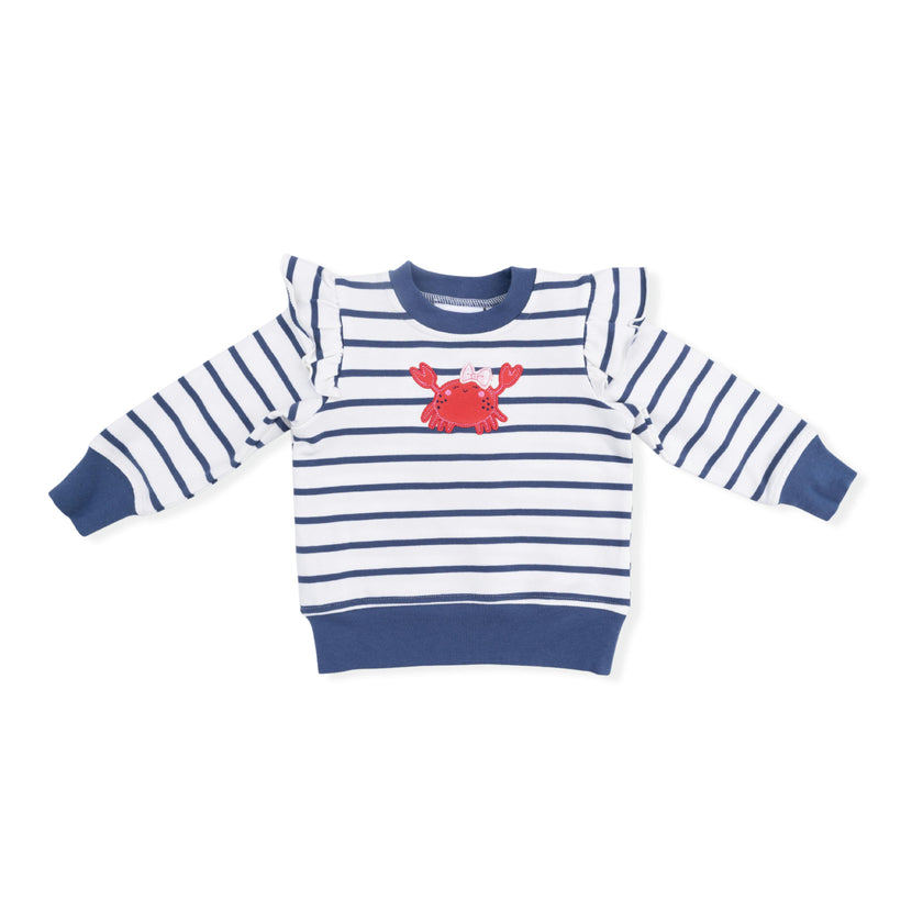 Sailor Sea Creatures Appliques - Ruffle Sweatshirt