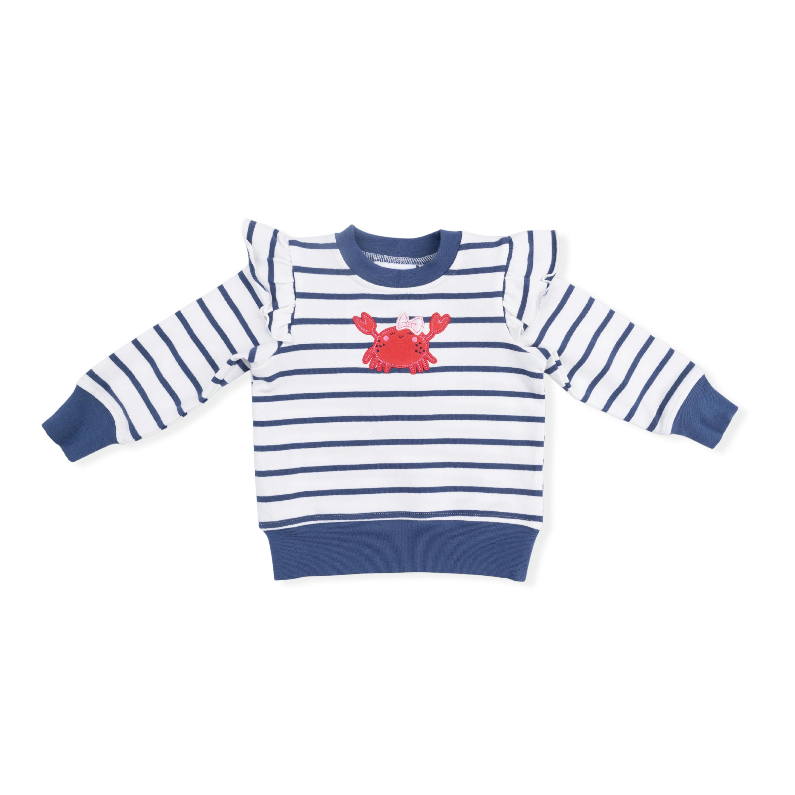 Sailor Sea Creatures Appliques - Ruffle Sweatshirt