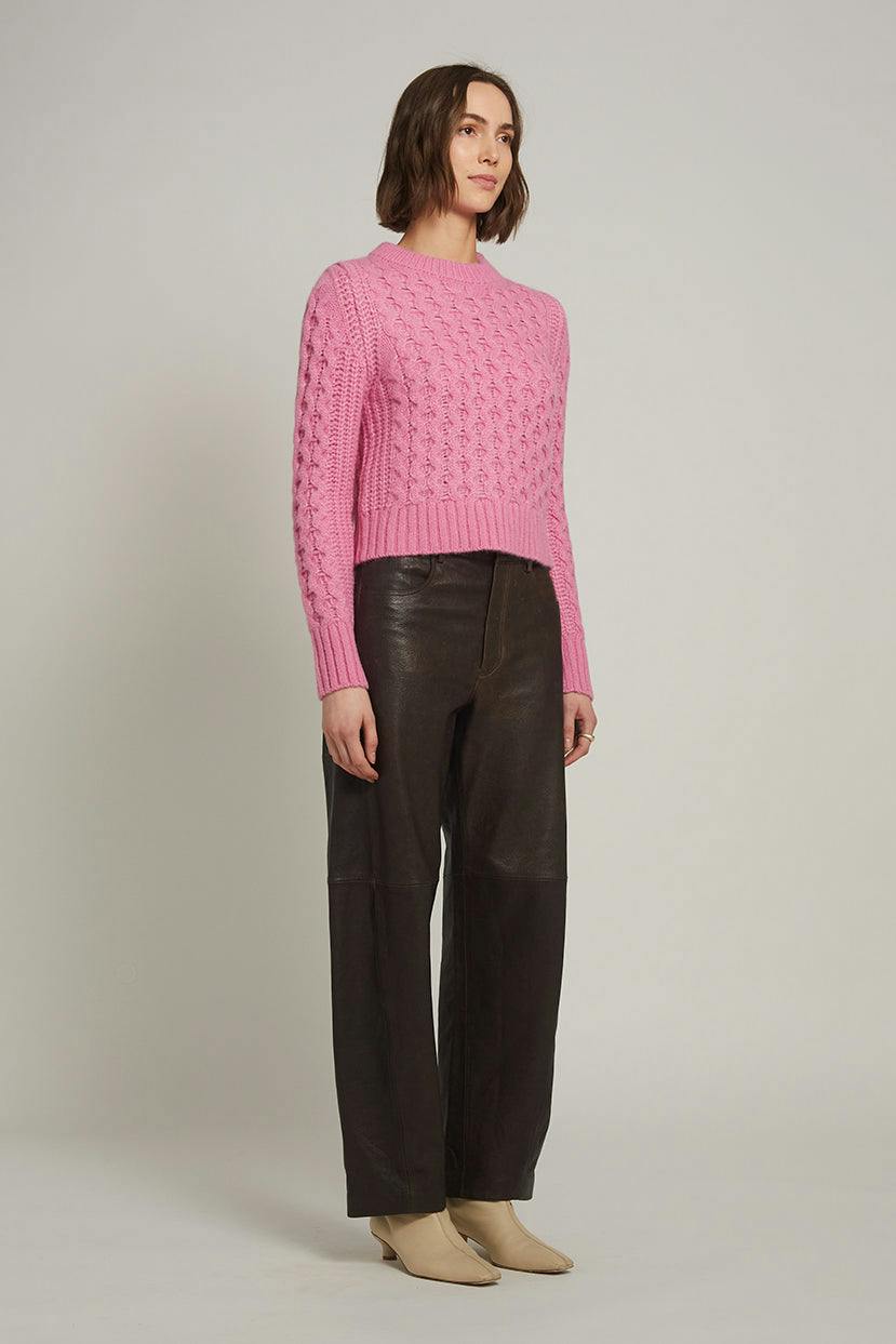 AMARA SWEATER | TAFFY PINK