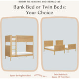 Bondi Convertible Bunk Bed in Honey