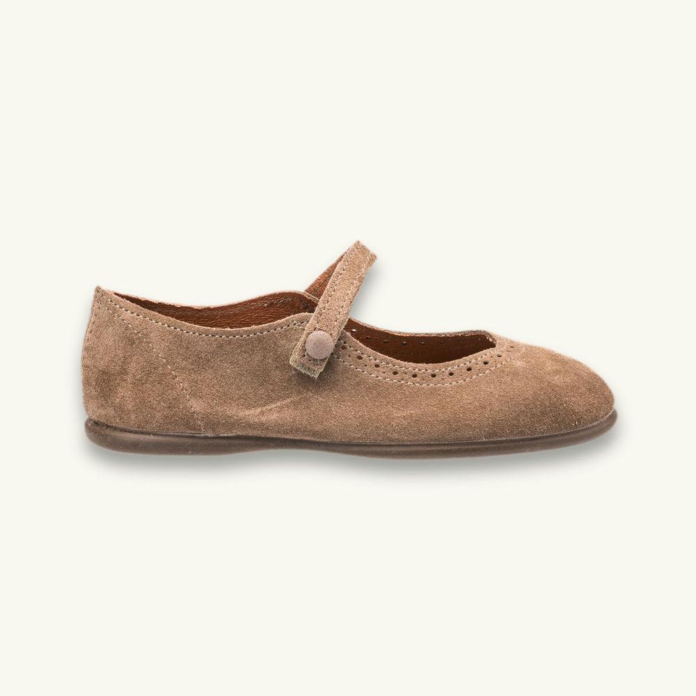 Suede Mary Jane | Beige