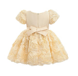 Champagne Bow Rosette Dress