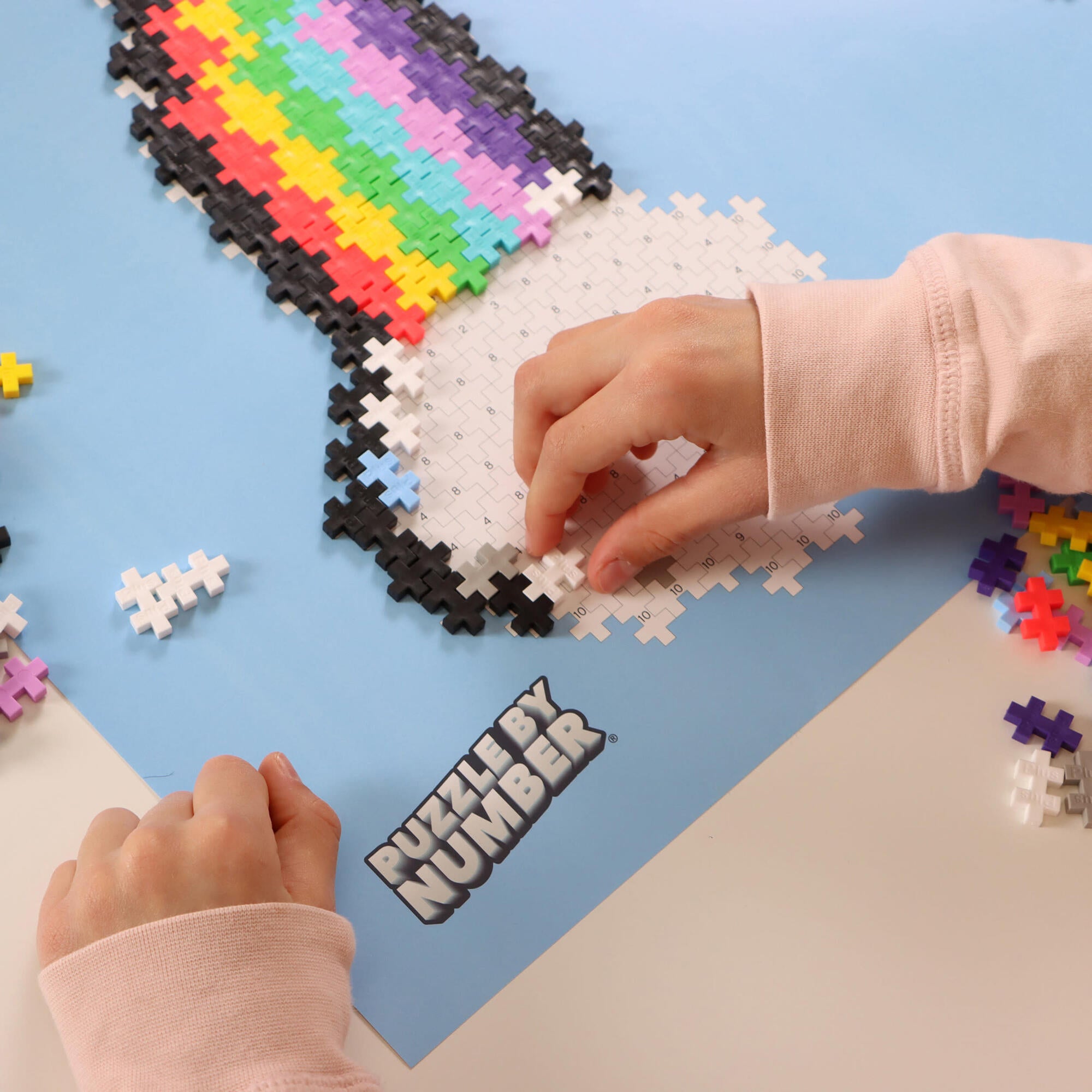 Plus-Plus: Puzzle by Number - Rainbow - 500 Pieces