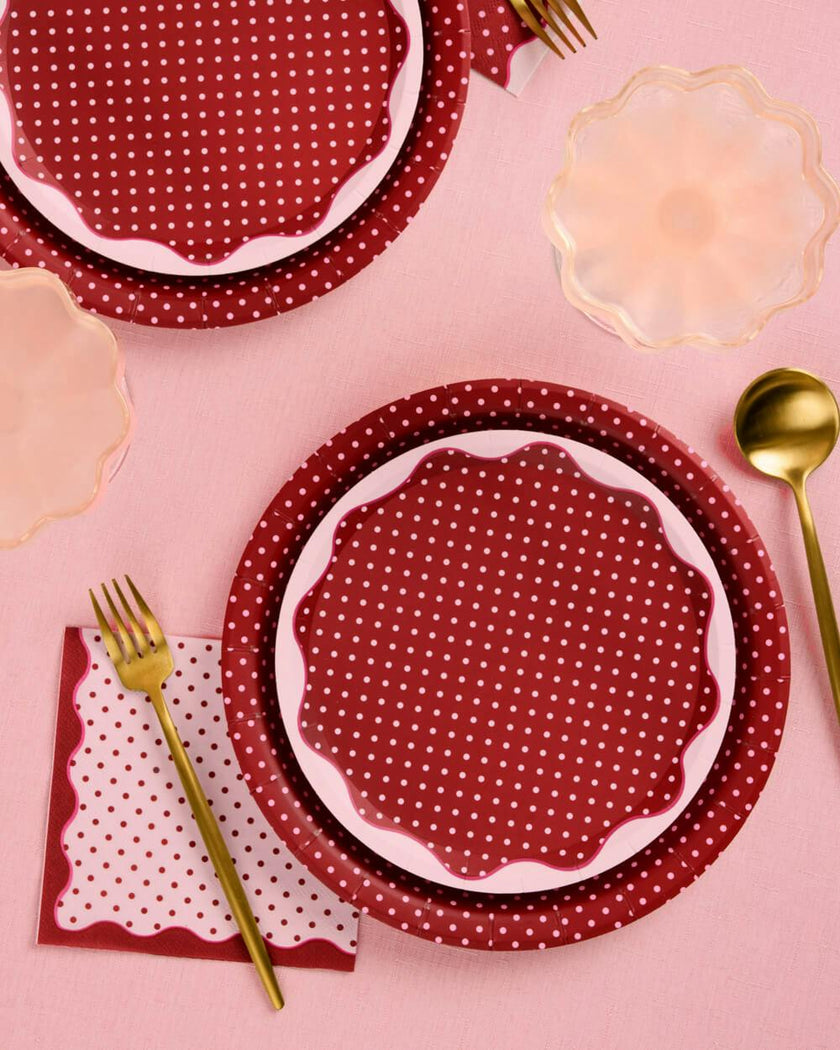 Wine Not Plate Set - 32 paper plates, 2 sizes