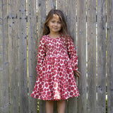 Ruched Dress in Tomato