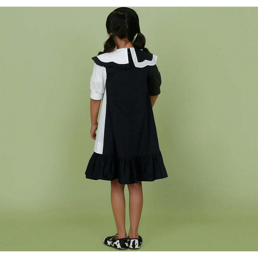 Lily dress (black/off-white)