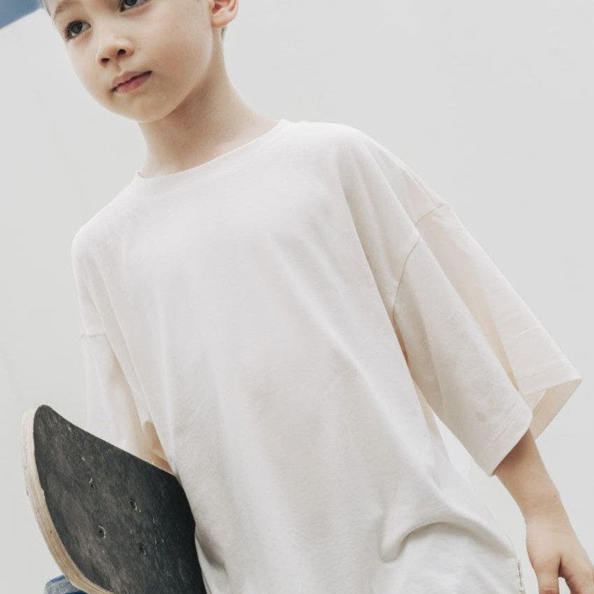 Relaxed Organic Cotton Trumpet Sleeve T-Shirt