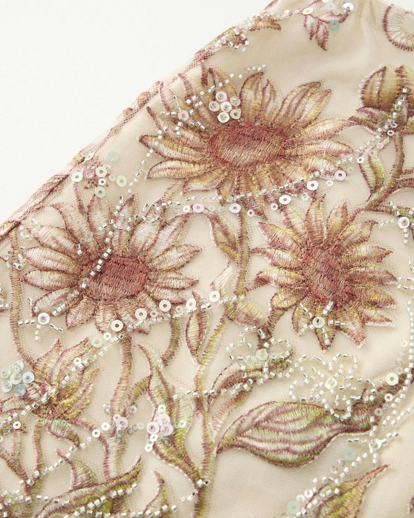 Starla Sequin Embroidered Mini Skirt