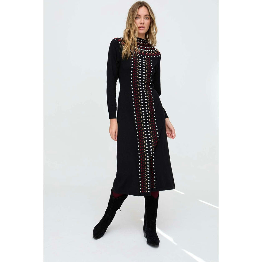Jethro Geometric Printed Maxi Dress