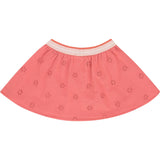 Pointelle Contrast Waist Skirt