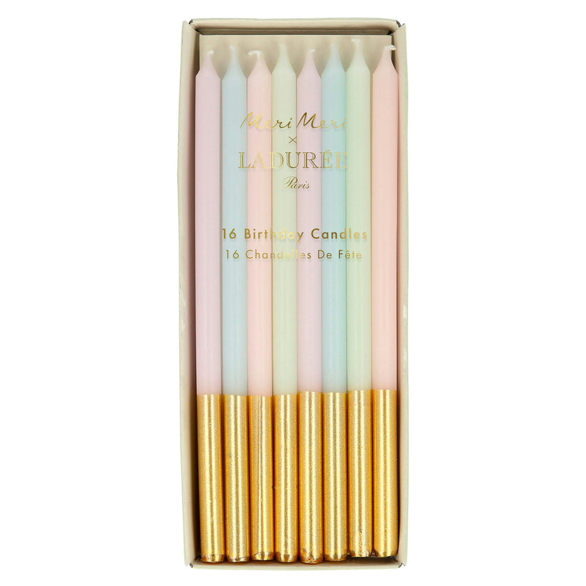 Ladurée Paris Gold Leaf Tapered Candles