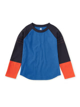 Explorer Colorblock Raglan Top, Imperial