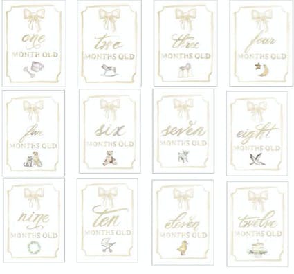 Monthly Milestone Cards
