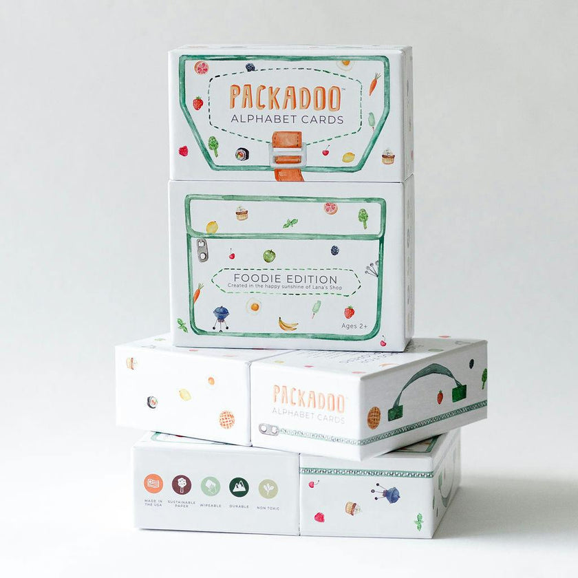Packadoo Alphabet Cards Foodie Edition